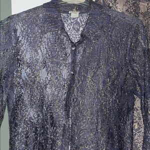 Elegant Lace Skirt Set in Gray